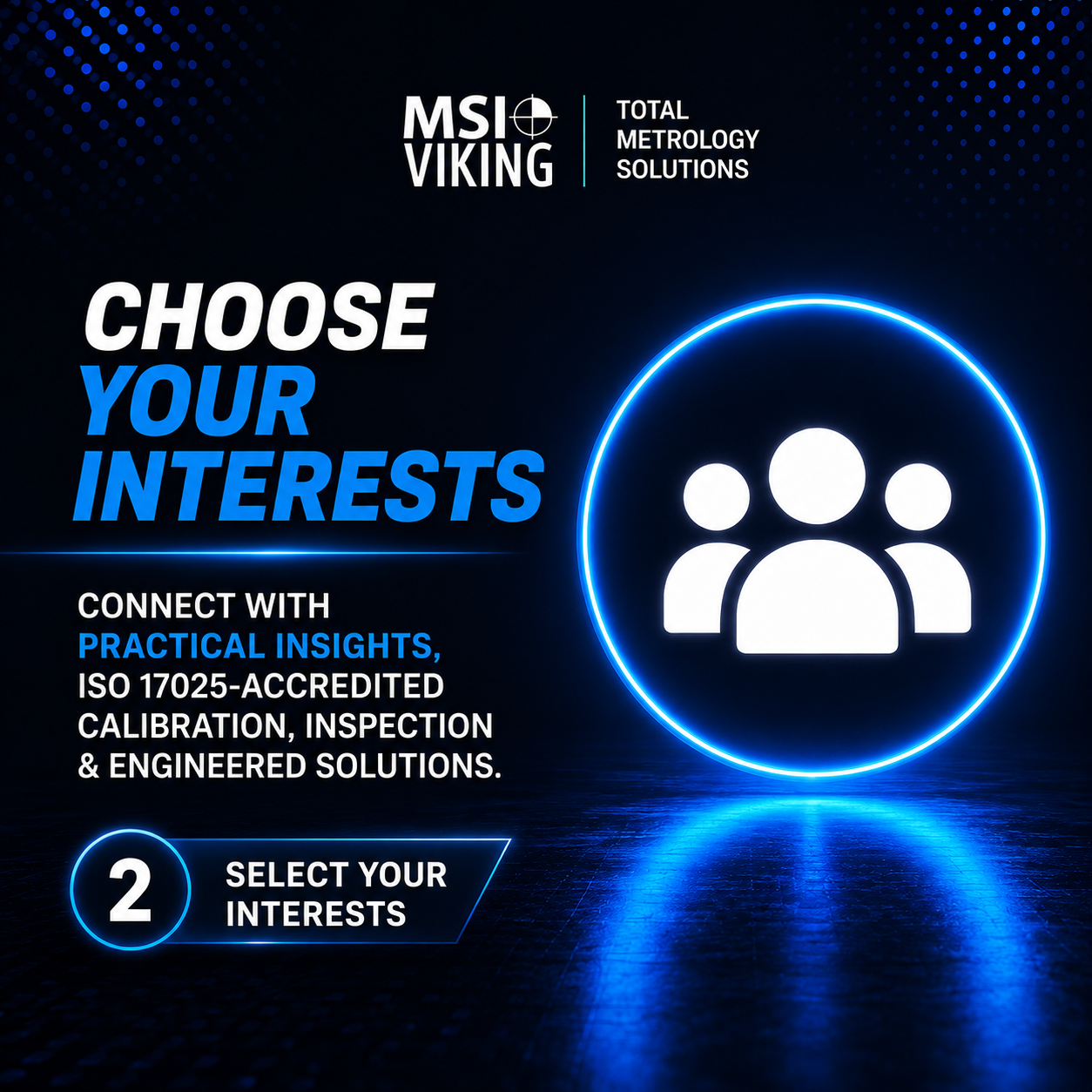 Step 2 — Choose your interests
